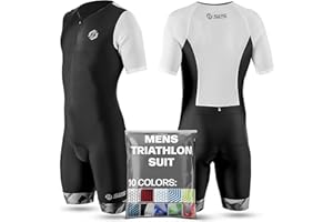 SLS3 Triathlon Suits Mens - Aerodynamic Sleeved Mens Tri Suit – Lightweight Trisuit with Premium FX Fabrics - 2 Pockets