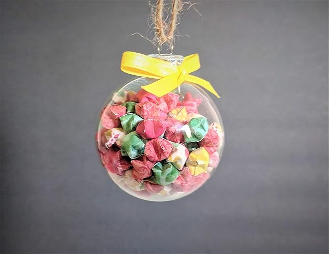 Amazoncom Yellow Paper Star Glass Ornament Origami