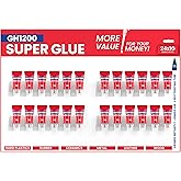1 Gram (Pack of 24) Single Use Super Glue All Purpose - Superglue - Ca Glue Thick &amp; Strong Adhesive for DIY Craft, Ceramics, Frame, Leather, Metal Etc