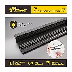 4PC Silicone Wiper Blade Refill,Adjustable