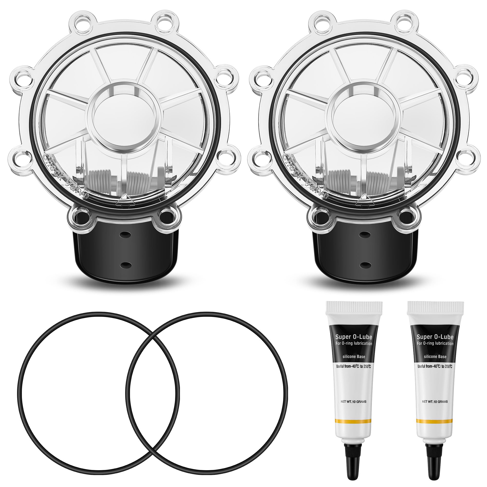 Photo 1 of Hohean 2 Pack Pool Check Valve Replacement Kit, Compatible with Pentair 263042 2-Inch to 2-1/2-Inch CPVC Check Valve, Flapper Assembly Rebuild Kit for Diverter Pool and Spa, Prevents Water Backflow