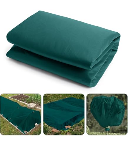 Protection Hivernale Pour Racines De Palmier - Housse Tissu Non Tissé, Diamètre 100 Cm - Avec 4 Clous De Fixation