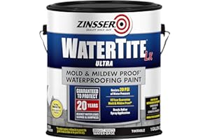 Zinsser 270267 WaterTite LX Ultra Waterproofing Paint, Gallon, White