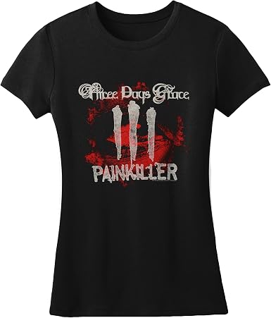 Amazon Com Three Days Grace Pain Killer Girls Jr Soft Tee Small Black Clothing three days grace pain killer girls jr