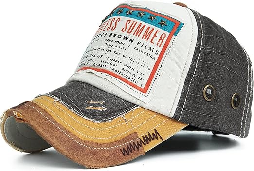 hat with a curved brim