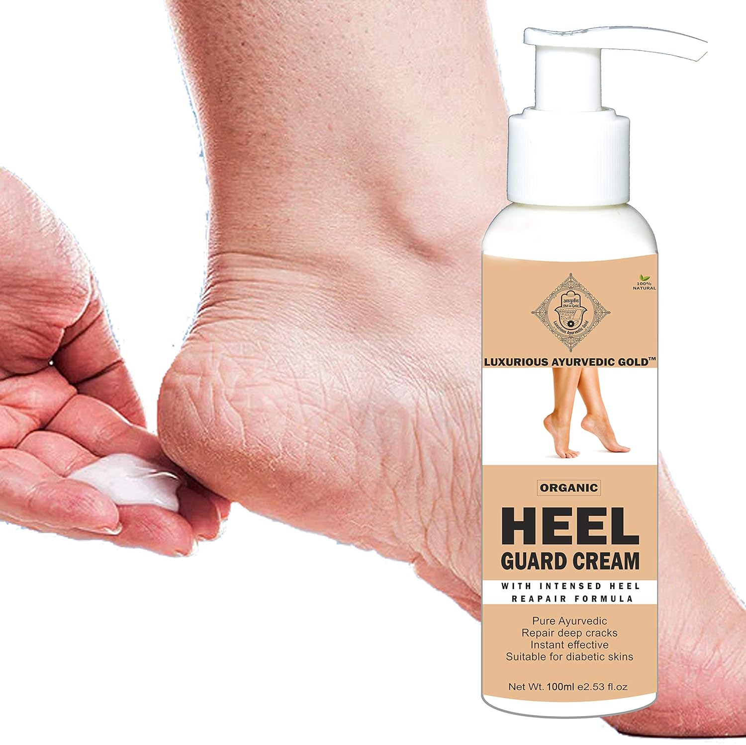 Buy Luxurious Ayurvedic Gold Heel Guard Cream for Heel Repair and Heel