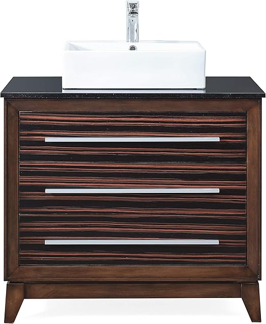 Amazon Com Tenant 34 Tennant Brand Stoughton Vessel Sink Bathroom Vanity Tb 9203 V36 Kitchen Dining