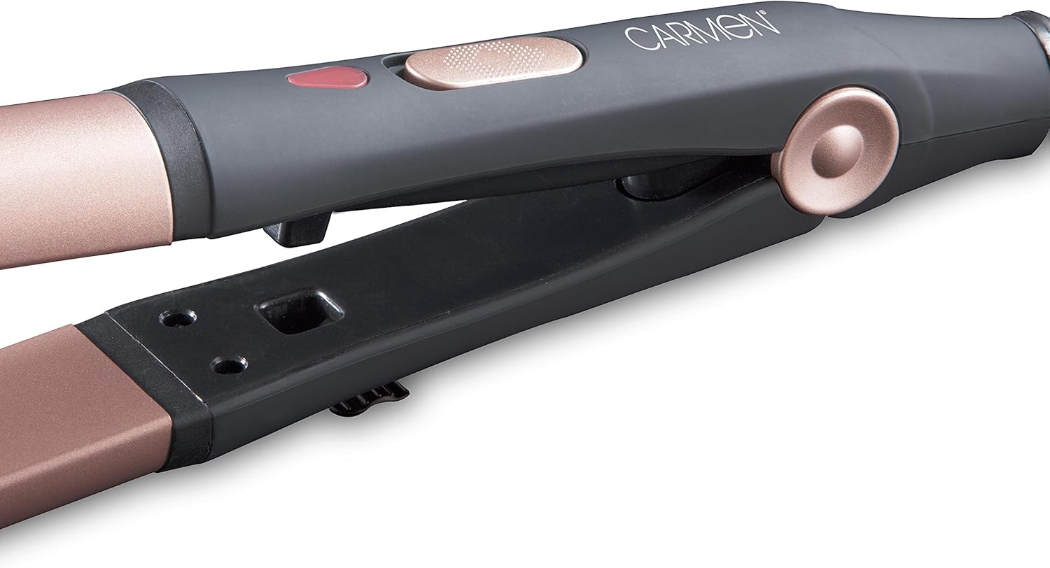 carmen noir 2 in 1 straightener and curler