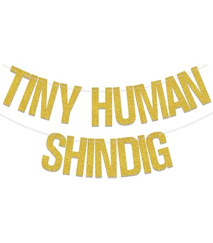 Holy Shit You're Having A Baby Banner – Gold Glitzer Für Babyparty & Schwangerschafts-Überraschung