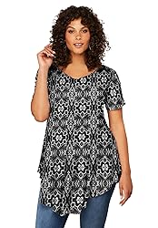 Roaman's Women's Plus Size Swing Ultra Femme Tunic