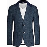 PJ PAUL JONES Mens Herringbone Blazer Vintage Tweed Wool Blend Sport Coat Jacket