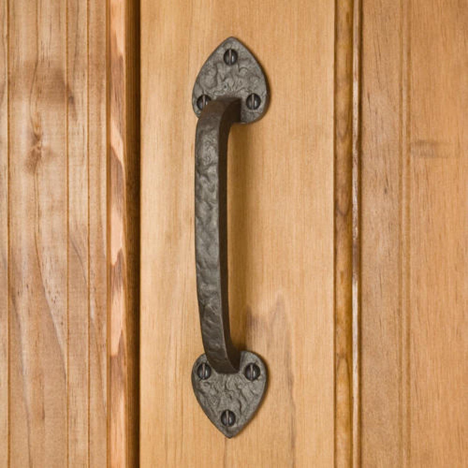 Casa Hardware Cast Iron Rustic Style Door Pull Door Handle Beewax Iron