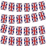 YAAVAAW Union Jack Flag Bunting 10m 30 Flags FIFA World Cup Decoration UK UK view 1