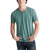 Lucky Brand Mens Venice Burnout Notch Neck Tee Shirt
