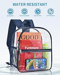 Paxiland Clear Backpack Stadium Approved 12×12×6