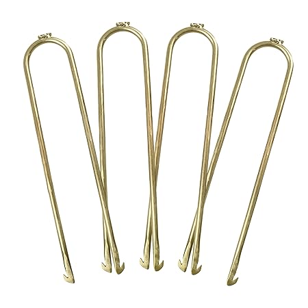 Pure Fun schwere Trampolin Bodenanker Kit: verzinktem Stahl U-förmigen Wind Einsatz, 12 x 2–1,3 cm, Set 4