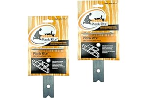 Plank Rite Steel Deck Spacing and Fastening Tool 2 Pack for Use with 5-1/2 Inch Deck Boards | Works for Treated Wood or Composite Decking | Deck Jig for Professional Neat Finish | Made in USA