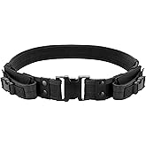 Barska Loaded Gear Tactical Utility Belt – Heavy Duty Adjustable 34-44 Inches with Removable Pouches for Outdoors