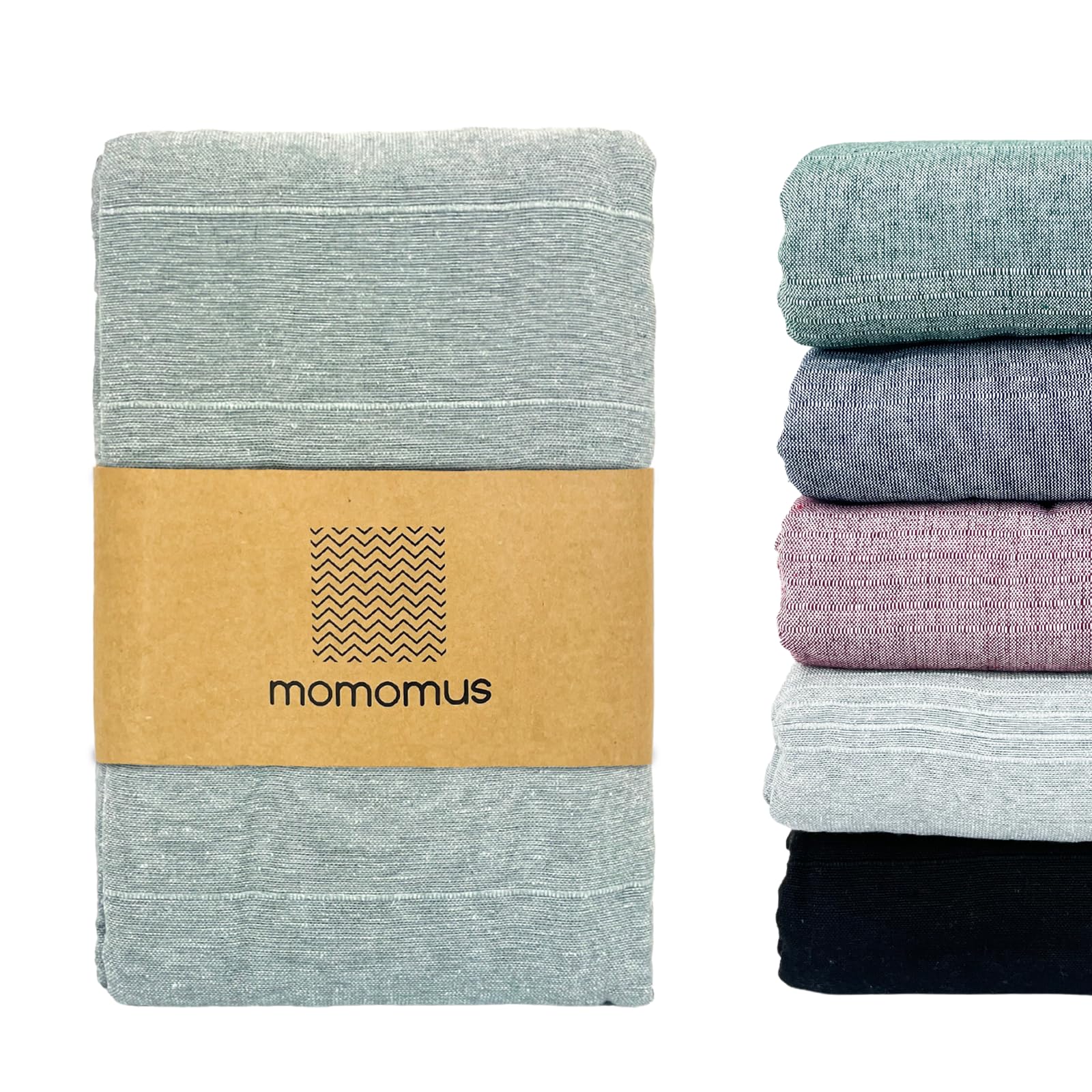 MOMOMUS Decorative Throw for Sofas or Summer Bed Throw - Lightweight, Multi-purpose, Comfortable - Ideal for Armchairs - Grey, 230x260 cm