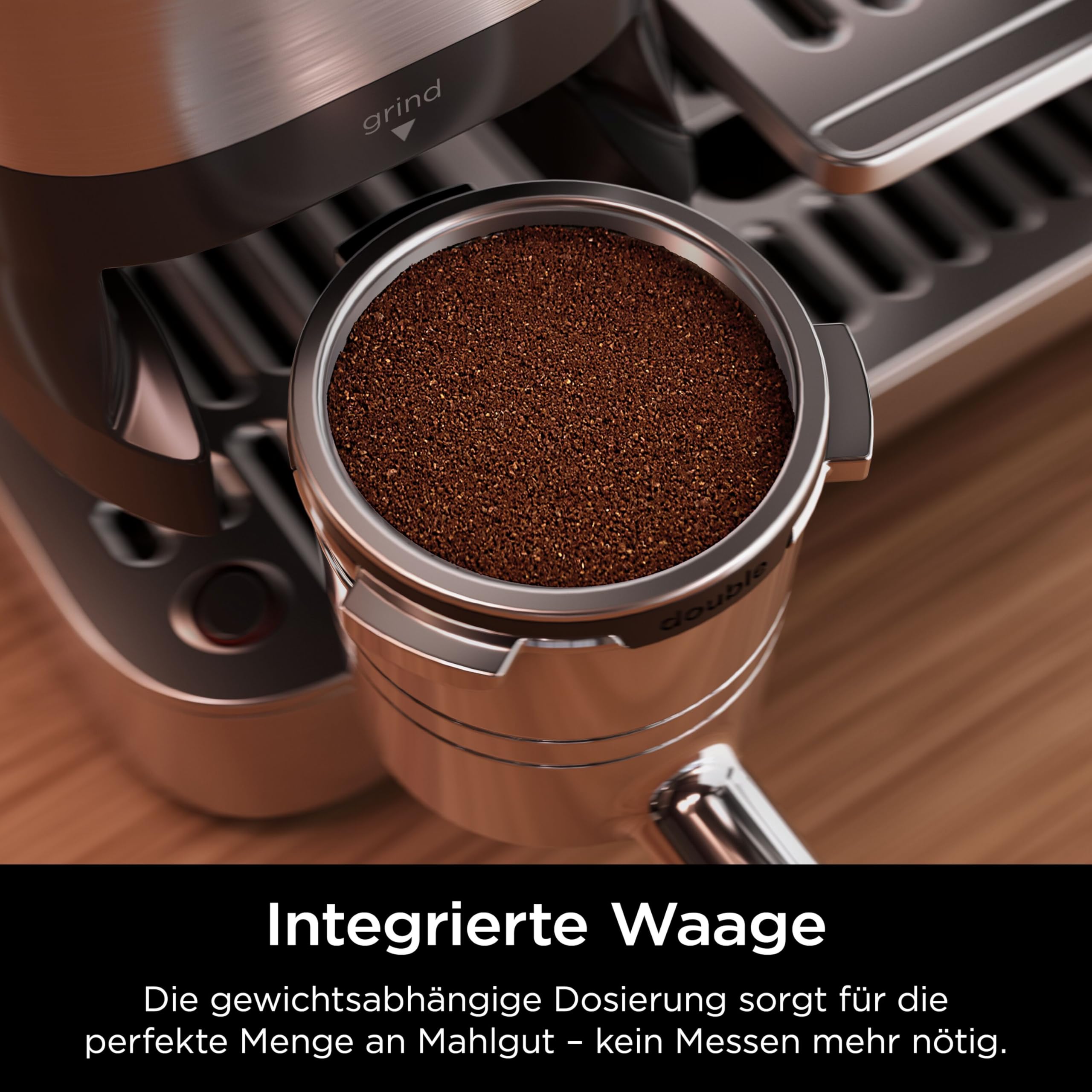Ninja Luxe Pro 3-in-1-Kaffeemaschine mit Mahlwerk und Aufschäumer für Latte, Cappuccino, Cold Brew & Espresso, einfache Handhabung, 5 Voreinstellungen zum Aufschäumen, Silber, ES701EU 4