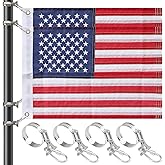 Small American Flag for Boat, 2 Pack American Flag Marine 12x18 Inches, Double Sided USA Flag with 2 Brass Grommets