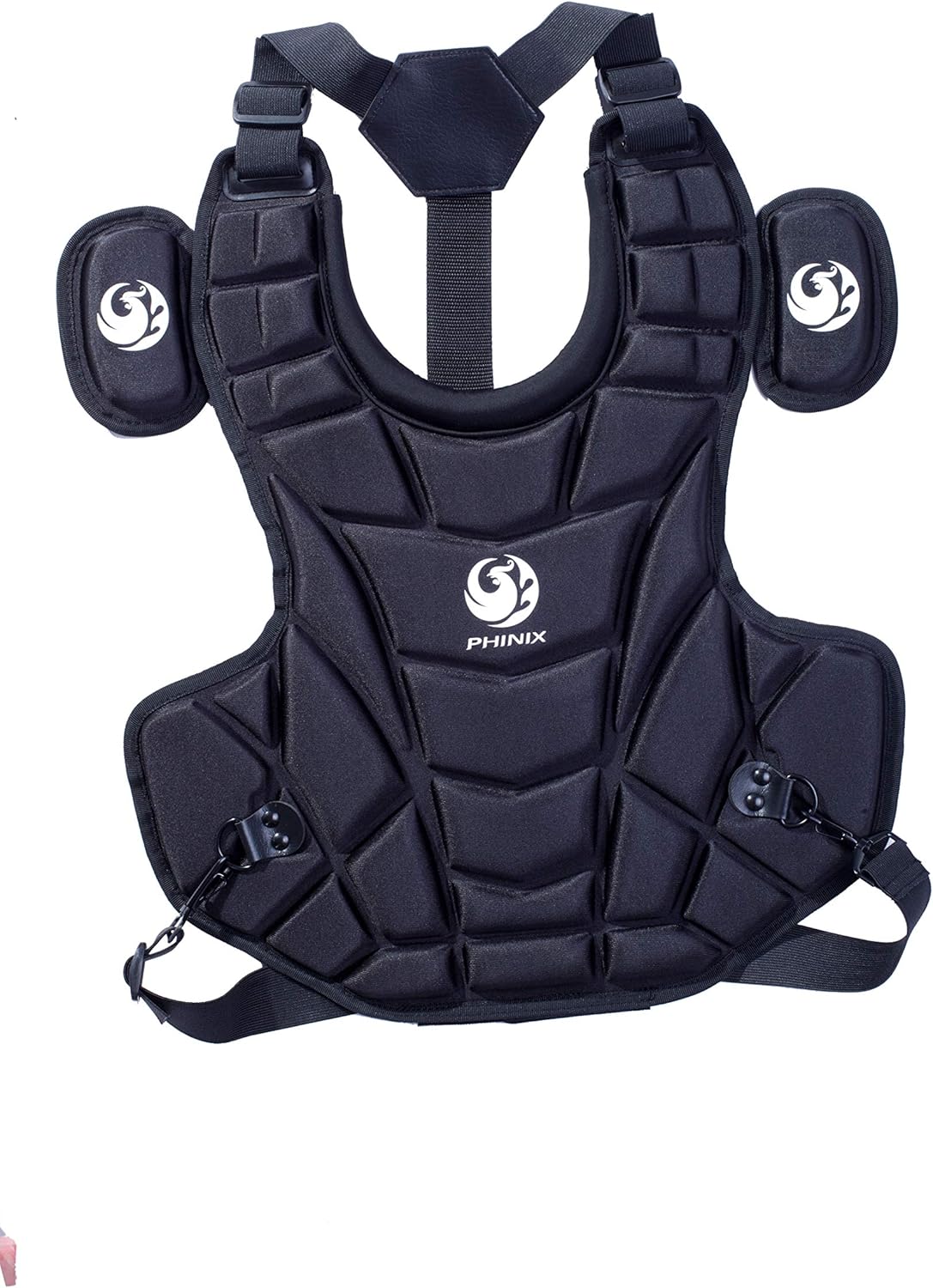 PHINIX Catcher's Set Chest Protector and Shin Guards, Specially Produced for Youth Practice (Black) : Sports & Outdoors