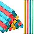 24 Pieces Rhythm Sticks Drum Sticks Wooden Lummi Sticks 8 Inch Music Percussion Instruments for Girls and Boys Classroom Play, 4 Colors(Red, Green, Yellow, Blue,8 x 1/2 Inch)