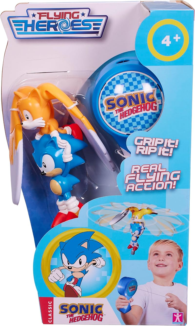 Character Options Flying Heroes Sonic & Tails - Pull Cord Action Toy