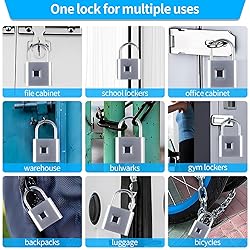 Fingerprint Padlock with Emergency Key, IP66