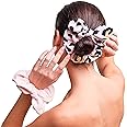 GRACE & COMPANY Plush Hair Scrunchies - Ultra Soft, Friction Free, Breathable, Absorbent Hair Drying Scrunchies-Lucie