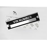 Simple CAR Serial Number VIN Plate Blank VIN Plate for Trailer