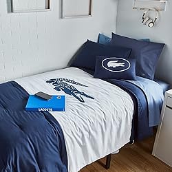 Lacoste Crew 4-Piece Comforter Set, 100% Cotton