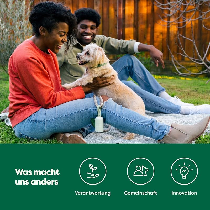 Hundekotbeutel, garantiert auslaufsichere und extra dicke Abfallsäcke als Nachfüllrollen für Hunde, unparfümiert, 120 Stück