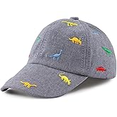 JANGANNSA Dinosaur Boys Girls Caps Embroidery Baby Baseball Caps Cotton Infant Toddler Kids Hat Spring Summer Autumn