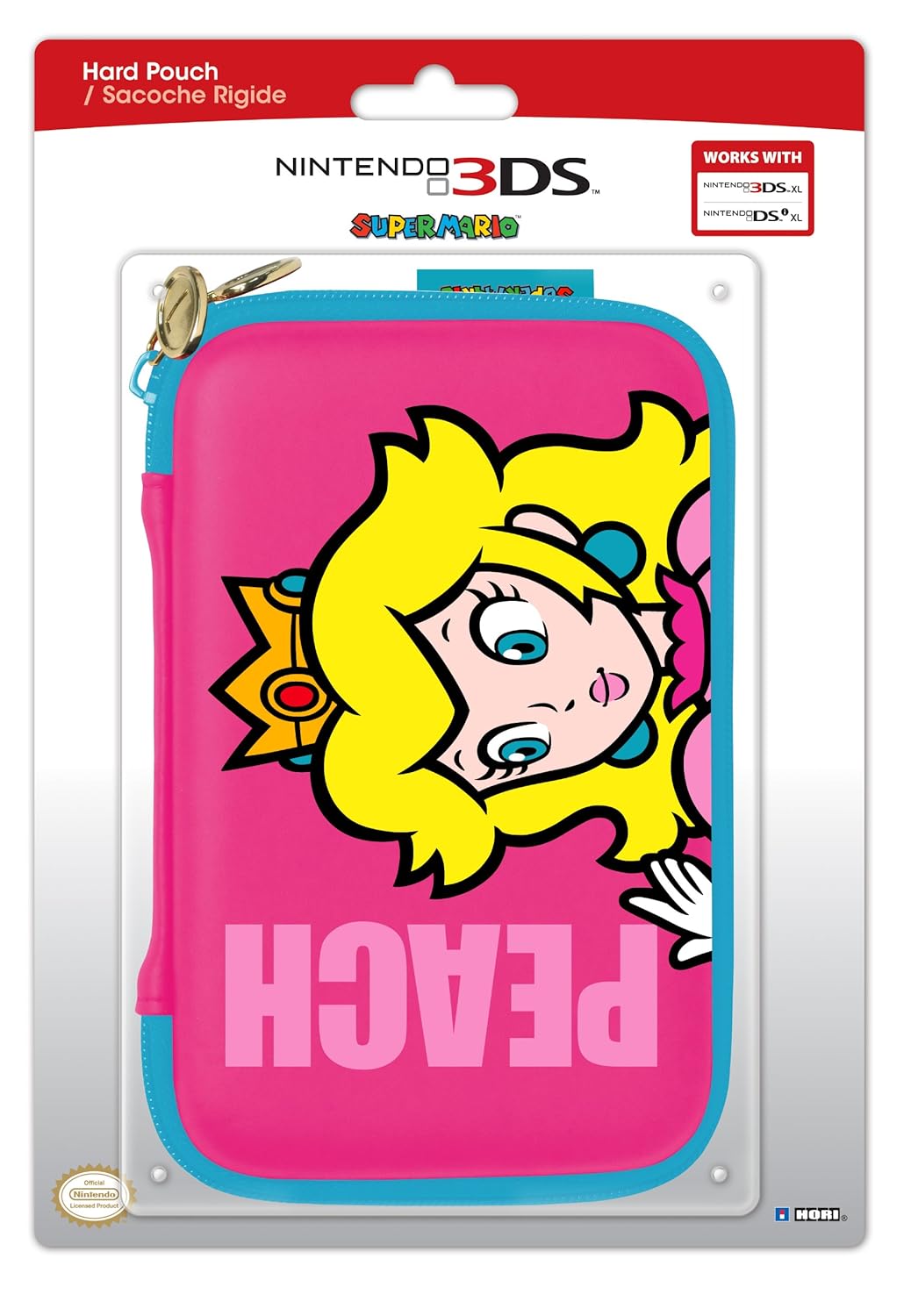 Amazon Com Hori Super Mario Bros Hard Pouch For Nintendo 3ds Xl Peach Video Games