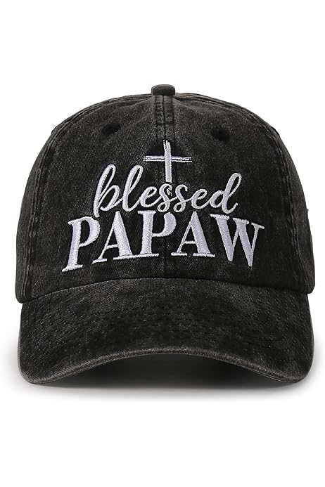 World's Best Poppop Low Profile Cotton Baseball Cap - Embroidered Black Adjustable Hat - View #12