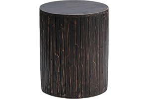 Amazon Aware Indoor and Outdoor Recycled Wood Stool and Plant Stand, 15.35 x 18.9 inches, Cocoa Brown