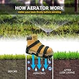 HSLighting Lawn Aerator Shoes Dual Straps Heavy Duty Spiked Sandals Universal view 3