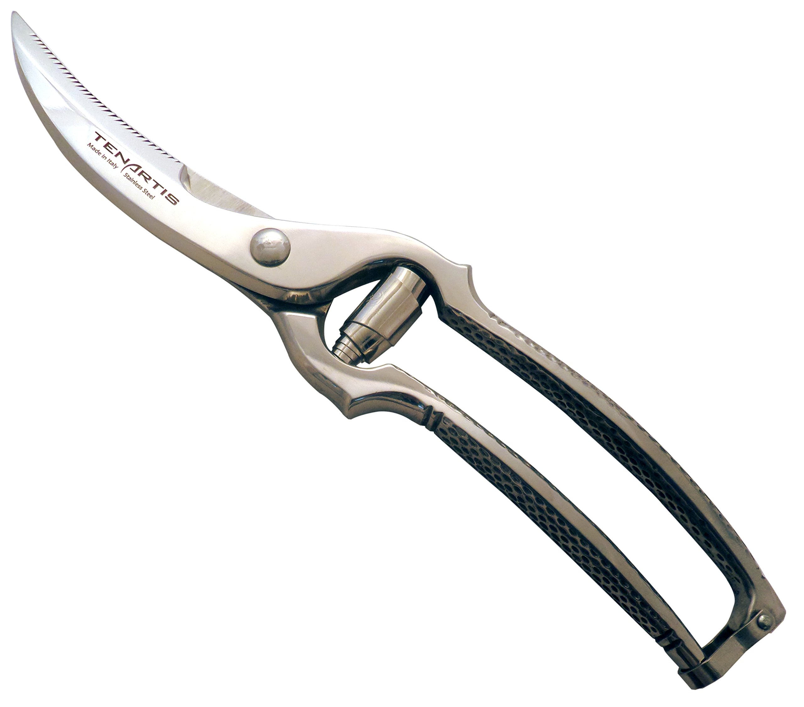 Tenartis 478 Stainless Steel Chicken Scissors, Poultry Shears - Made in Italy
