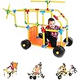 Tubelox Deluxe Building Set - The Ultimate Kids STEM Toy Set - Create Anything - Supports Kids Weight for Endless Possibilities | 220 Piece Set