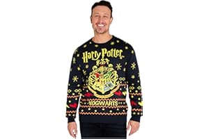 Harry Potter X'Mas Jumper for Men, Adults (M, Navy)