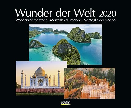 Download Wunder der Welt 2020: Großer Wandkalender über die Landschaft und Wahrzeichen der Erde. PhotoArt Kalender mit edlem schwarzem Hintergrund. 55 x 45,5 cm PDF