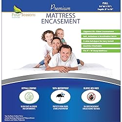 Full Size Zippered Mattress Protector - Waterproof