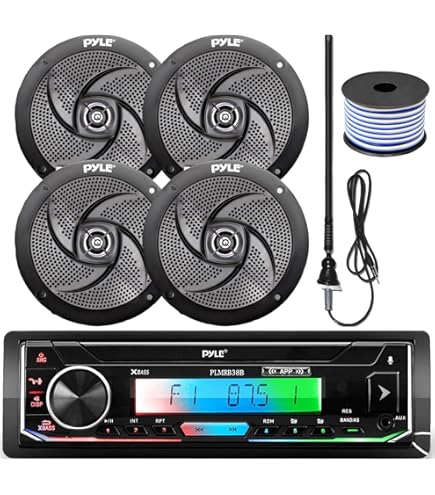 Amazon.com : PYLE PLRMR27BTB Marine Bluetooth Receiver Stereo
