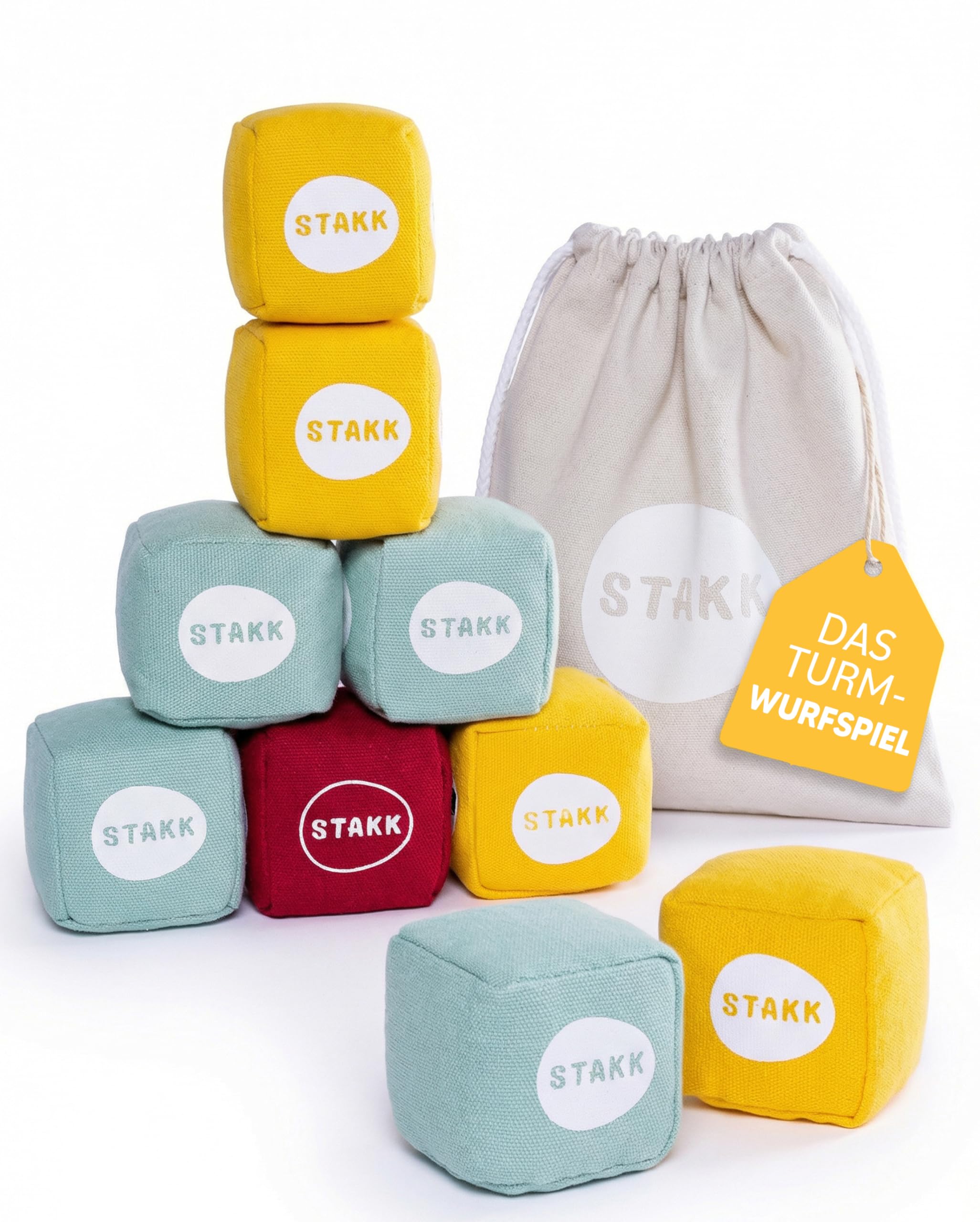 softSTAKK | The Hit Throwing Game Now for Indoor & Outdoor | Boccia & Boule Reimagined | Family Games Blending Skill & Strategy | Throwing Games for Kids & Adults