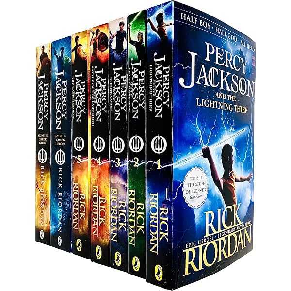 Percy Jackson 5 Books Collection Set Pack The Lightning Thief New