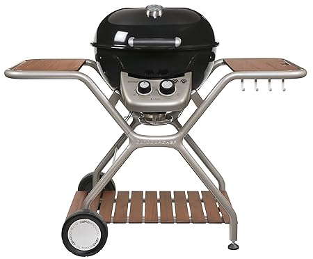 Outdoorchef MONTREUX 570 G schwarz BBQ Gasgrill Kugelgrill, Doppelbrenner, 18.127.74