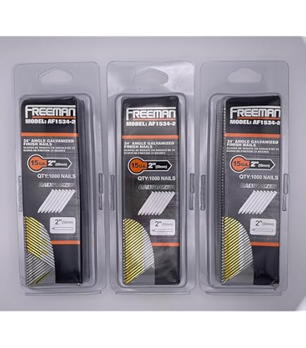 SENCO DA25EGBR 2-1/2" 15 Gauge Angled Finish Nails, Stainless Steel Finish 1,000 Count Pack - View #6