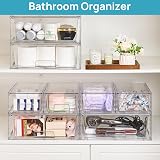 Vtopmart 3 Pack Stackable Storage Drawers Acrylic Undersink Organizers view 4