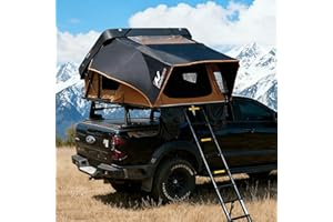 Bayati Naturnest Rooftop Tent Hard Shell, Easy Set Up Extra Large Roof Tent for 4 Person Camping Top Tents, Waterproof UV-Resistant 4 Season Tents for Truck, Jeep, SUV, Trailer - Sirius 2 Plus XL